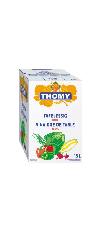 Tafelessig weiss Thomy, Bibox
Aceto da tavola bianco Thomy