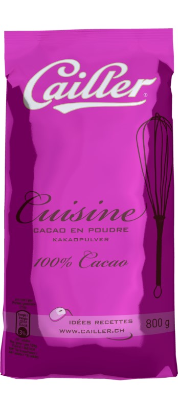 Cacao Cailler Nestle Pulver ***ungezuckert*** 100%
Cacao in polvere Cailler 
senza zucchero