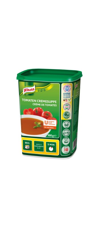 Tomaten Cremesuppe 1-2-3 Knorr
Minestra di pomodoro Knorr