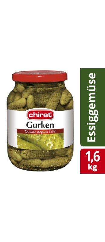 Gurken/Cetrioli Chirat, Net 900 g