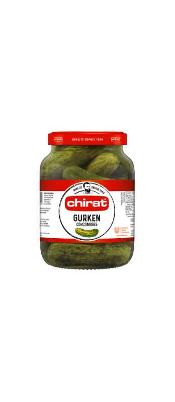 Gurken/Cetrioli Chirat, Net 900 g