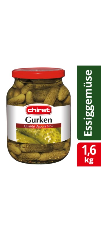 Gurken/Cetrioli Chirat, Net 900 g