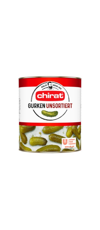 Gurken Nr 6 Chirat unsortiert
Cetrioli Nr 6 varie grandezze Chirat