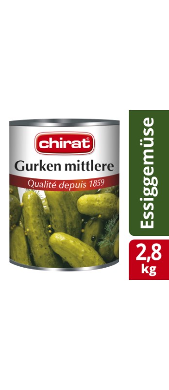 Gurken mittelfein Chirat
Cetrioli semi-fini Chirat