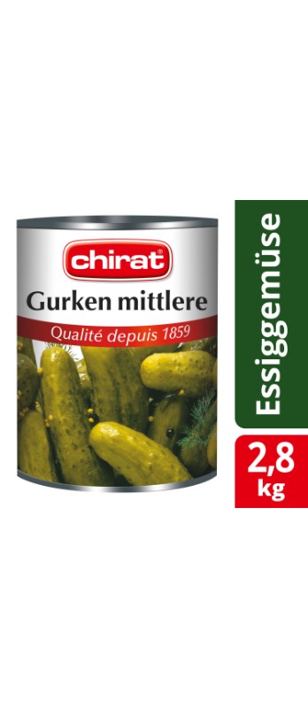 Gurken mittelfein Chirat
Cetrioli semi-fini Chirat