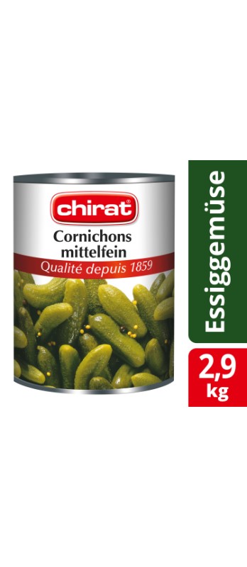 Cornichons mittelfein Chirat
Cetriolini semi-fini Chirat