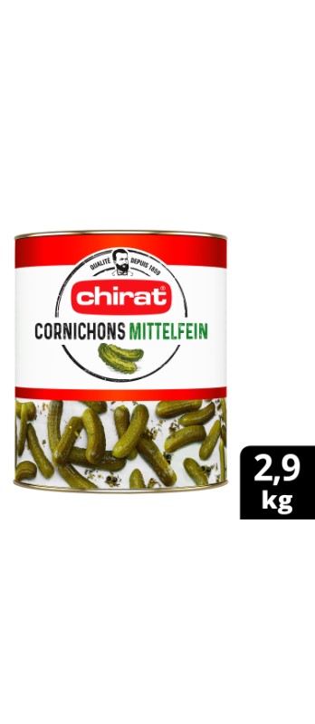 Cornichons mittelfein Chirat
Cetriolini semi-fini Chirat