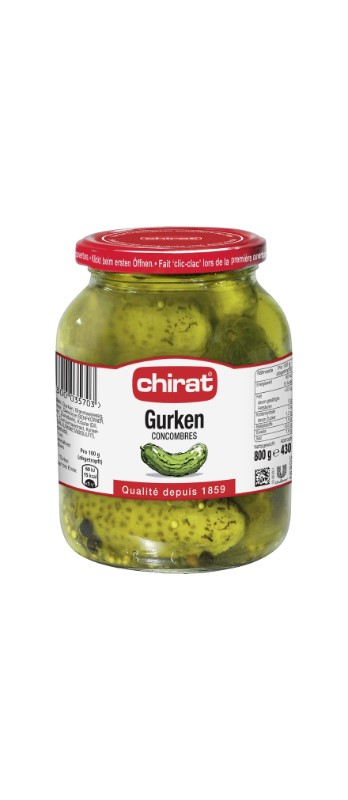 Gurken/Cetrioli Chirat, Net 430 g