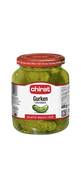 Gurken/Cetrioli Chirat, Net 215 g