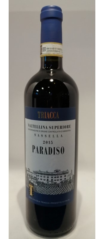 Valtellina Superiore DOCG EW
Sassella Triacca (paradiso)