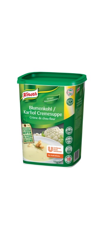 Blumenkohl Cremesuppe Knorr
Minestra di cavolfiore Knorr