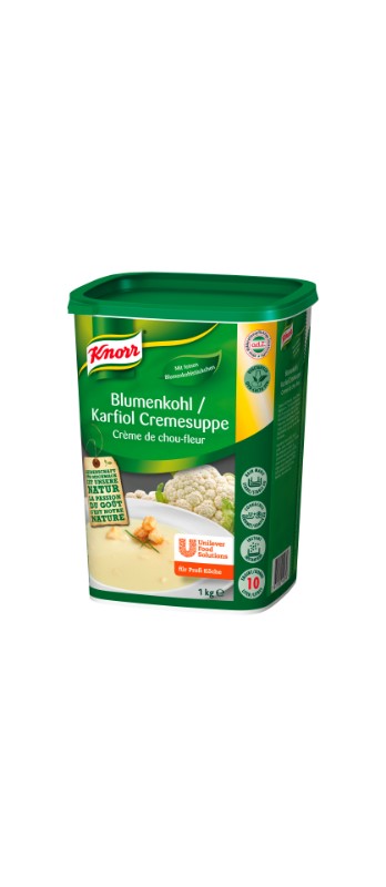 Blumenkohl Cremesuppe Knorr
Minestra di cavolfiore Knorr