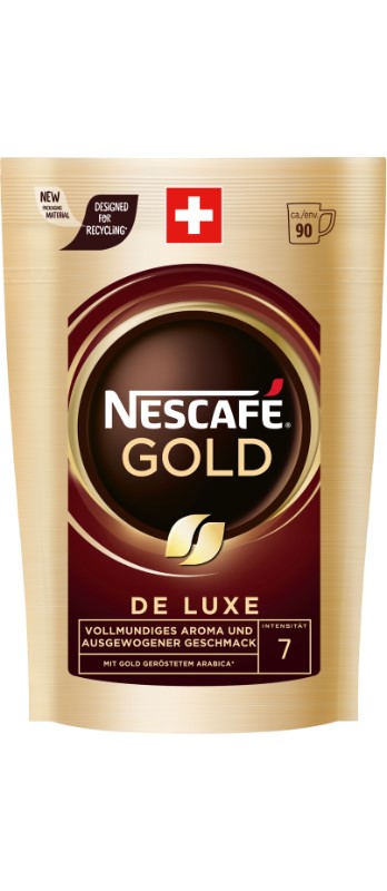 Nescafe Gold de Luxe , Nachfüllbtl.
Nescafé Gold de Luxe, busta ricarica