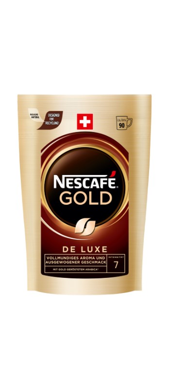 Nescafe Gold de Luxe , Nachfüllbtl.
Nescafé Gold de Luxe, busta ricarica