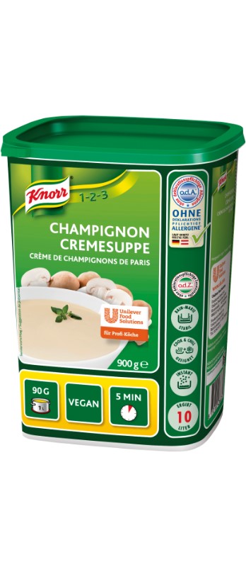 Champignon Cremesuppe 1-2-3
Crema ai champignon Knorr