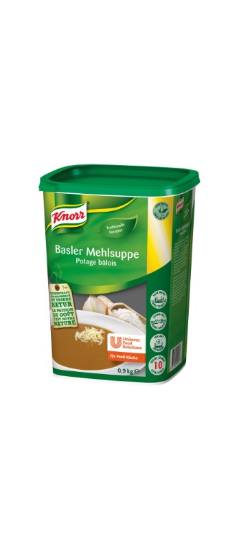 Basler Mehlsuppe Knorr
Minestra alla farina basilese