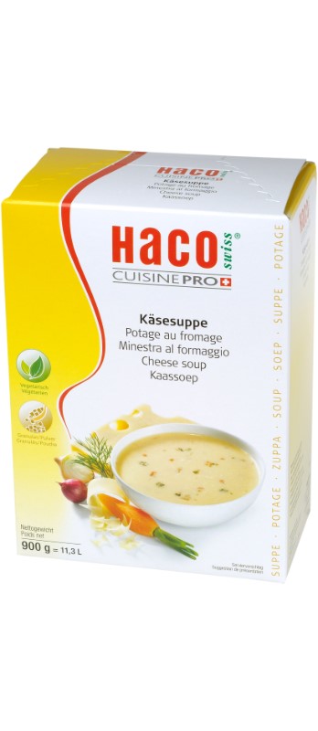 Käsesuppe Haco
Zuppa al formaggio Haco