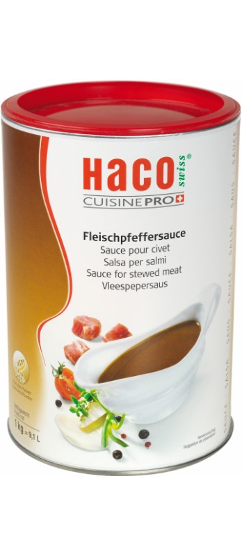 Fleischpfeffersauce Haco
Salsa per selvaggina Haco