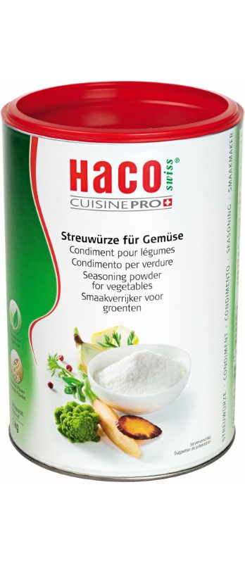 Streuwürze für Gemüse Haco
Condimento per verdure Haco