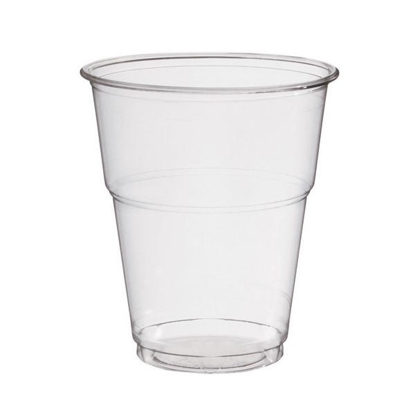 Plastikbecher glasklar 30 cl PLA Umweltfreundlich Bicchieri trasparenti plastica  dura Biodegradabile