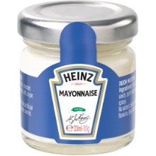 Mayonnaise Heinz, 
Gläser Portionen
Mayonnaise  Heinz, 
vasetti porzioni