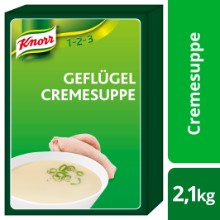 Geflügel Cremesuppe 1-2-3 Knorr
Crema alla carne di pollame Knorr