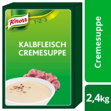 1-2-3 Kalbfleisch Cremesuppe Knorr
Crema alla carne di vitello Knorr